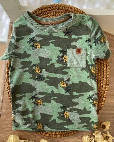 Camiseta Teddy Boom Tamanho 3-6 meses