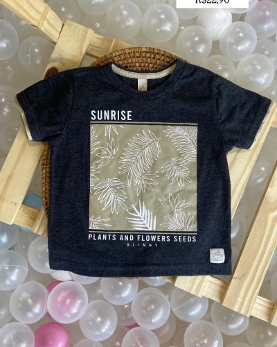 Camiseta cinza Glinny Tamanho 1 ano