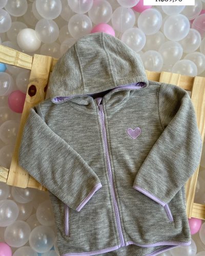 Casaco Fleece Coração Tamanho 3