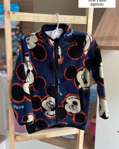 Casaco Fleece Mickey Disney Tamanho 3