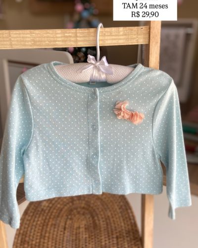 Casaquinho Verde Quilitex Tamanho 24 meses