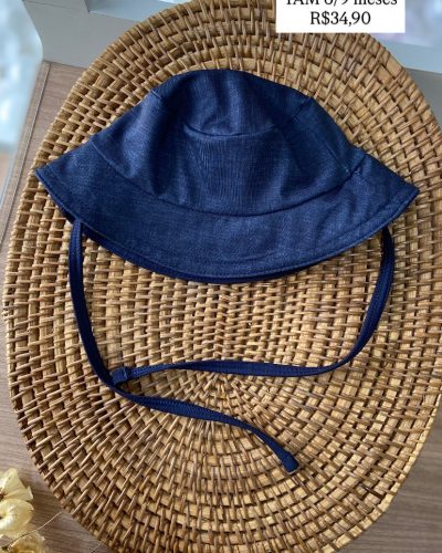 Chapéu de Praia Luc.boo Azul Tamanho 6 9 meses