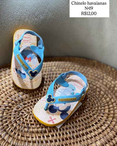 Chinelo Havaianas Mickey Tamanho 19