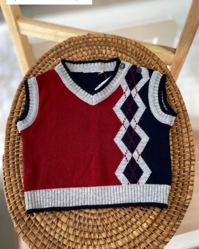 Colete de Lã Tamanho 3 6 meses