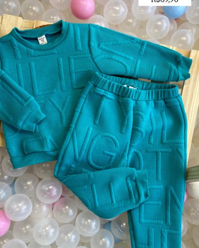 Conjunto Azul Tamanho 2 3