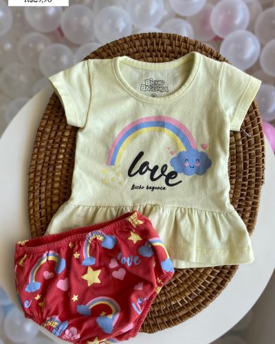 Conjunto Bicho Bagunça Tamanho 0 3 meses