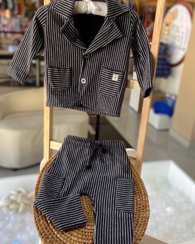 Conjunto Blazer+calça Luc.boo Tamanho 9 12 meses