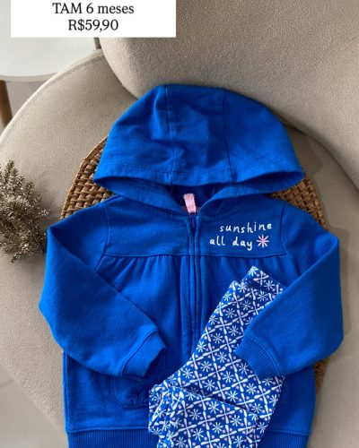 Conjunto Casaco + Legging Carter's Tamanho 6 meses