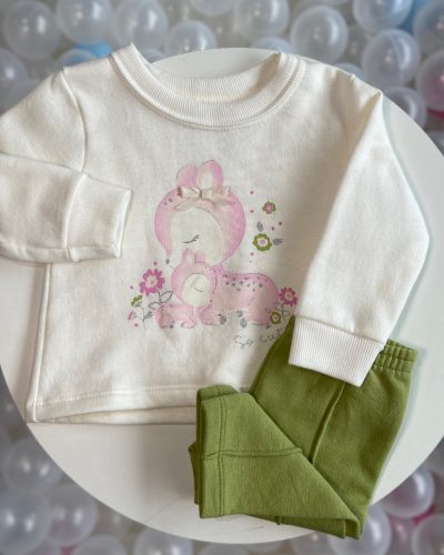 Conjunto Moletom Brandili Tamanho 0 3 meses