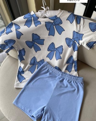 Conjunto Pijama Laços Tamanho 2 3