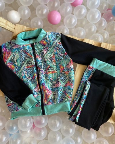 Conjunto Verde Brilhoso Tamanho 3 4