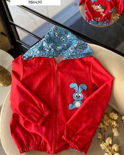 Corta Vento Turma da Mônica Tamanho 5-6