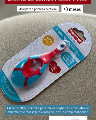 Escova de Dentes Fisher Price +3