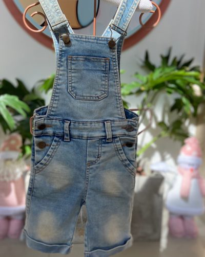 Jardineira Jeans Tamanho 6