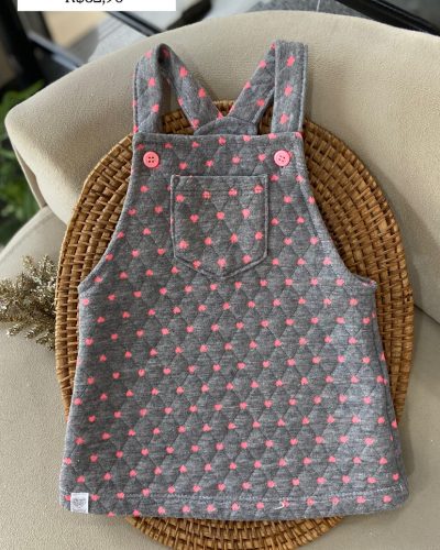 Jardineira Moletom Tamanho 3 6 meses