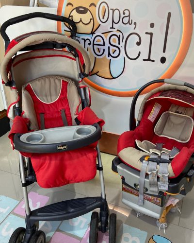 Kit Carrinho + Bebê Conforto Chicco