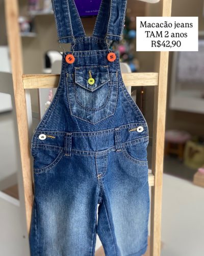 Macacão Jeans Tamanho 2