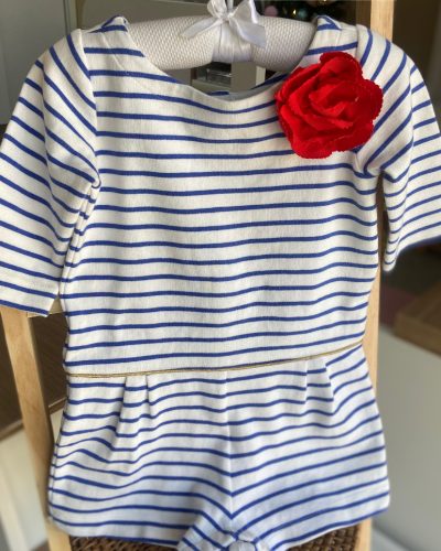 Macacão Listrado Janie and Jack Tamanho 18 24 meses