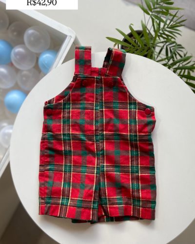 Macacão Natalino Tamanho 0 3 meses