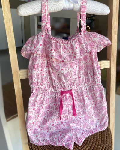 Macacão Rosa Baby GAP Tamanho 2