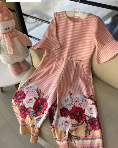 Macacão Rosa Bambolina Tamanho 6