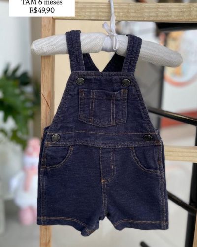 Macacão Tipo Jeans Carter's Tamanho 6 meses