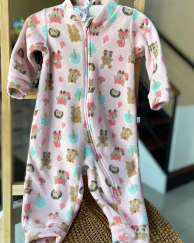 Macacão fleece Tamanho 3 6 meses