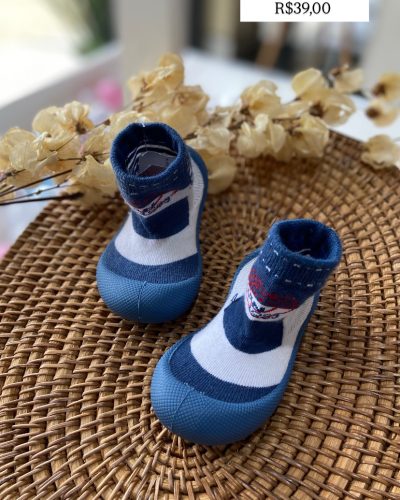 Meia com Solado Tamanho 19