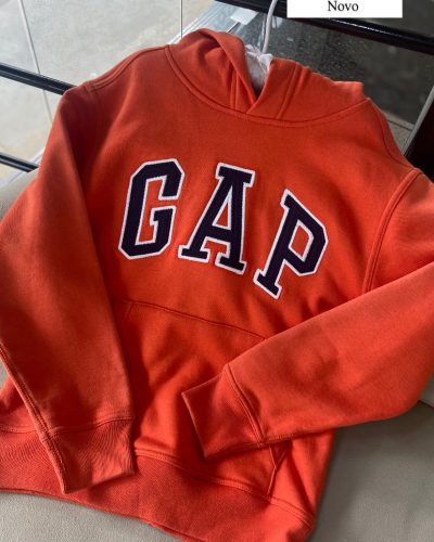 Moletom Laranja GAP Tamanho 8 Novo