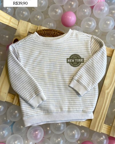 Moletom Listrado Baby Club Tamanho 2