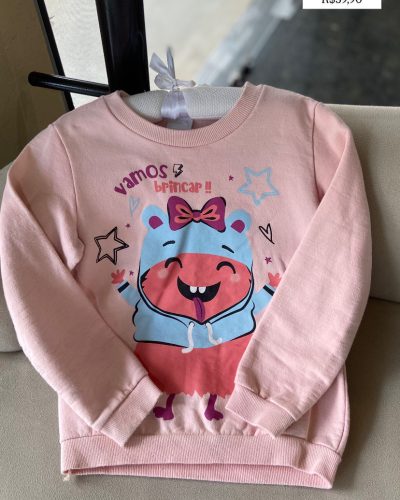 Moletom Rosa Malwee Tamanho 6