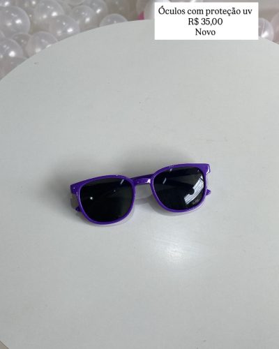 Óculos com Proteção UV roxo Novo
