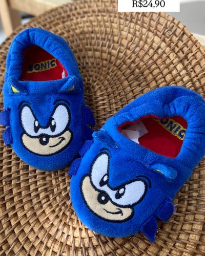Pantufa sonic Tamanho 22