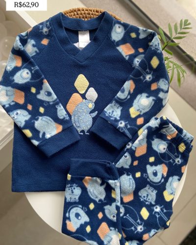 Pijama Azul Dedeka Tamanho 3