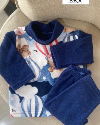 Pijama Fleece Ursos Tamanho 1