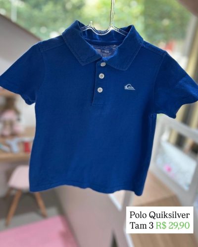 Polo Quiksilver Azul Tamanho 3