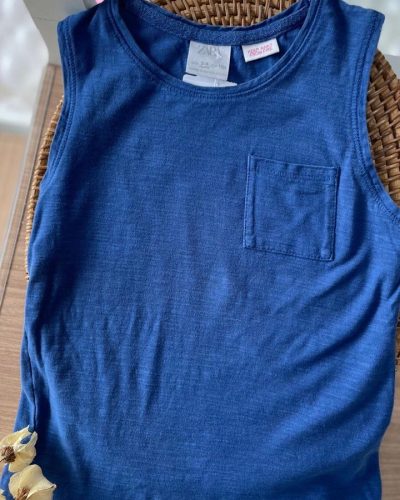 Regata Azul Zara Tamanho 3 4