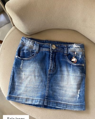 Saia Jeans Tamanho 10