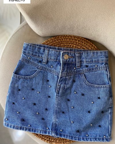 Saia jeans Tamanho 8 anos