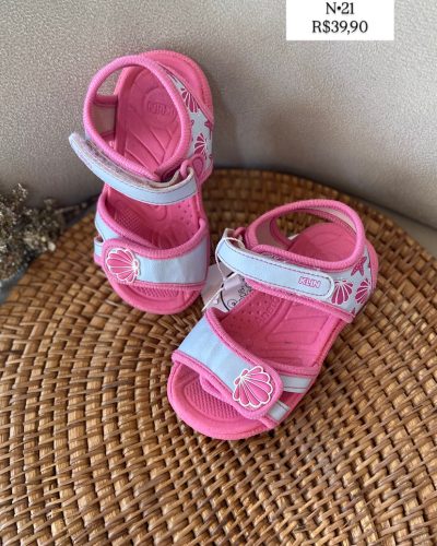 Sandália Rosa Klin Tamanho 21
