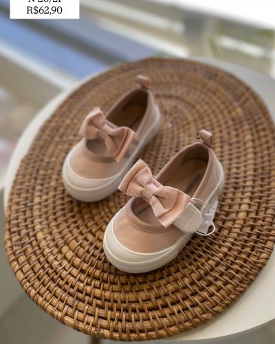 Sapatilha Rose Laço Melissa Tamanho 20 21