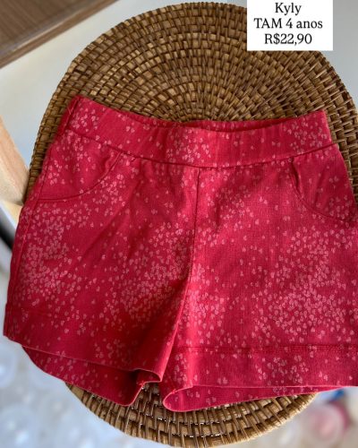 Short Coral Kyly Tamanho 4