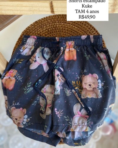 Short Estampado Kuke Tamanho 4