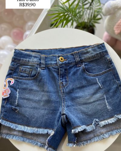 Short Jeans Flamingo Marisol Tamanho 6
