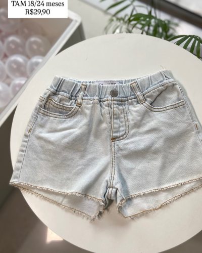 Short Jeans Zara Tamanho 18 24 meses
