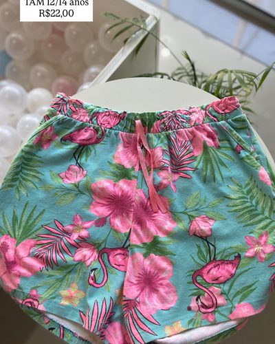 Short Malha Fuzarka Tamanho 12 14