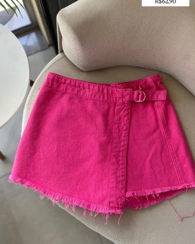 Short Saia Rosa Zara Tamanho 9