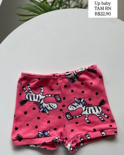 Short Zebra Up Baby Tamanho RN