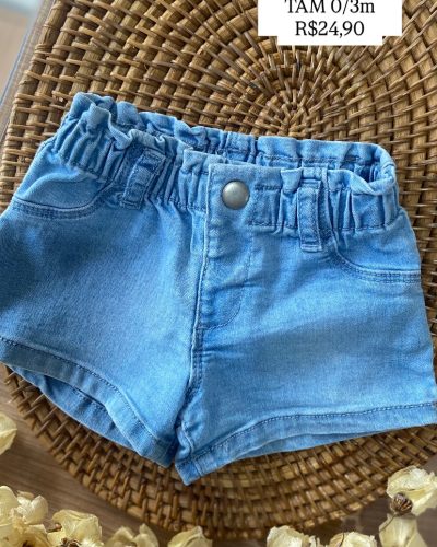 Shorts primark Tamanho 0 3 meses