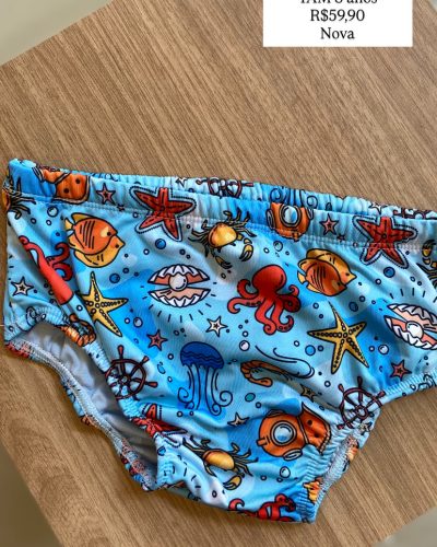 Sunga Fundo do Mar Tamanho 8 Nova